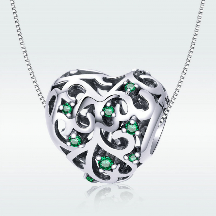 Talisman argint inima cu copacul vietii [8]