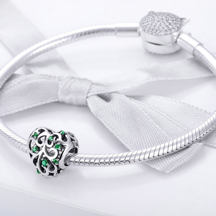 Talisman argint inima cu copacul vietii [2]