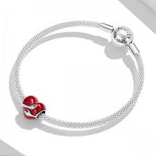 Talisman argint inima imbratisata love hug [2]