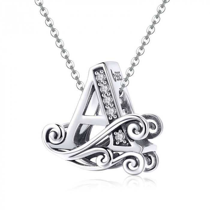 Talisman argint litera A [7]