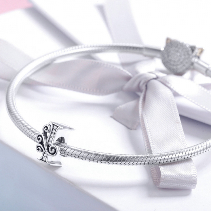 Talisman argint litera I [6]