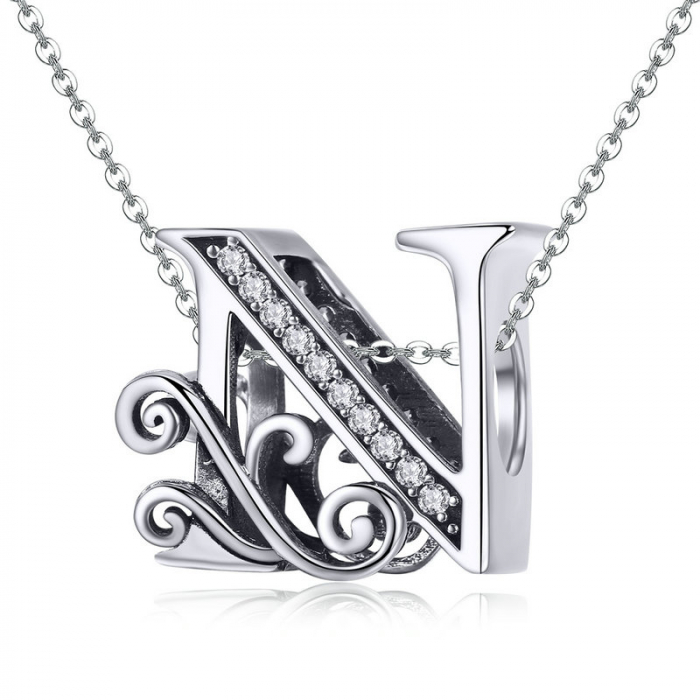 Talisman argint litera N [6]