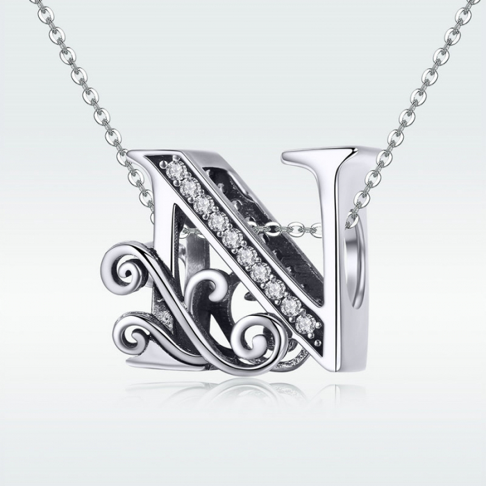 Talisman argint litera N [7]