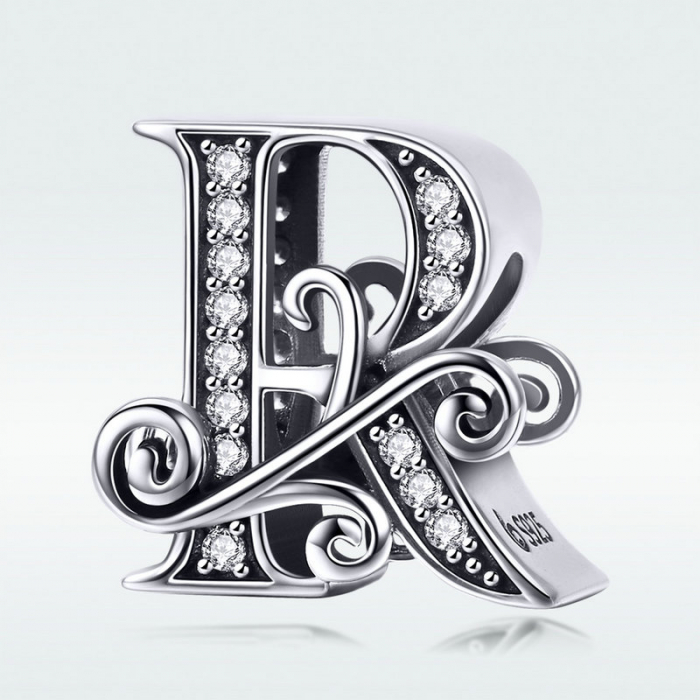 Talisman argint litera R [9]