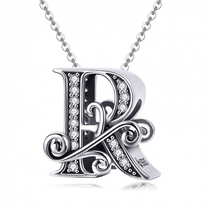 Talisman argint litera R [7]