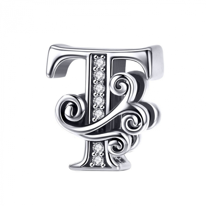 Talisman argint litera T [1]