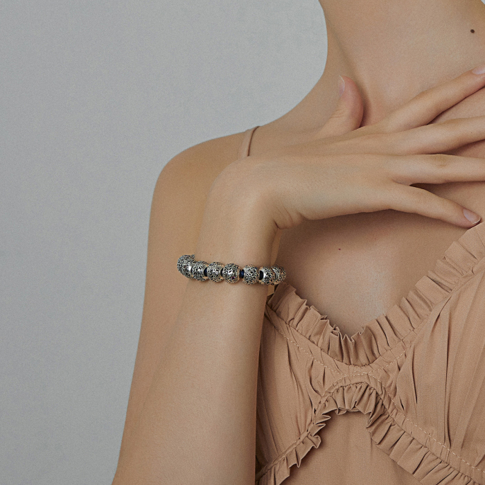 Talisman argint luna Martie cu zirconiu [10]