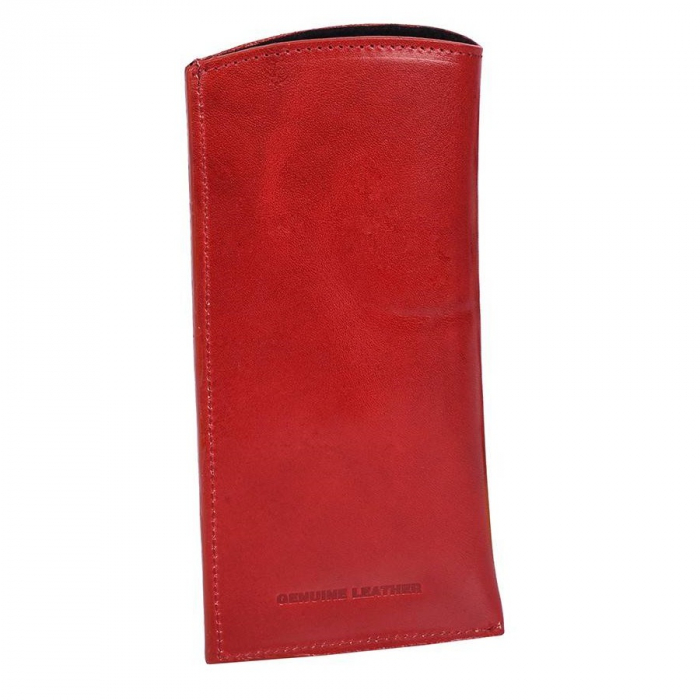 Toc ochelari (etui) sau husa telefon piele naturala Rosu - POC03 [9]