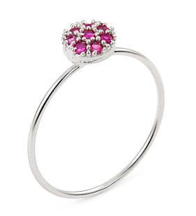 Inel argint 925 cu zirconii roz [0]