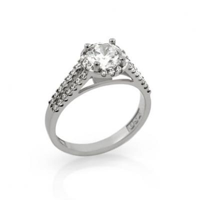 Inel argint 925 elegant cu zirconii [0]