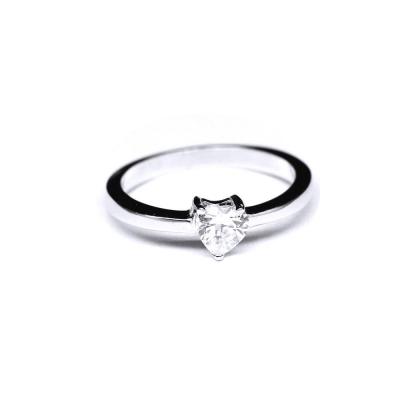 Inel argint 925 rodiat cu inimioara [0]