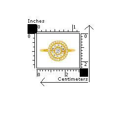 Inel din argint 925 placat cu aur si zirconii [2]