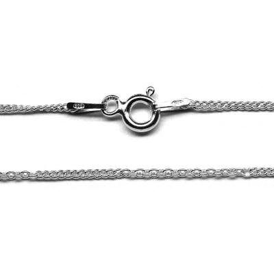 Lant argint 925 45 cm cu doua modele de zale ovale [1]