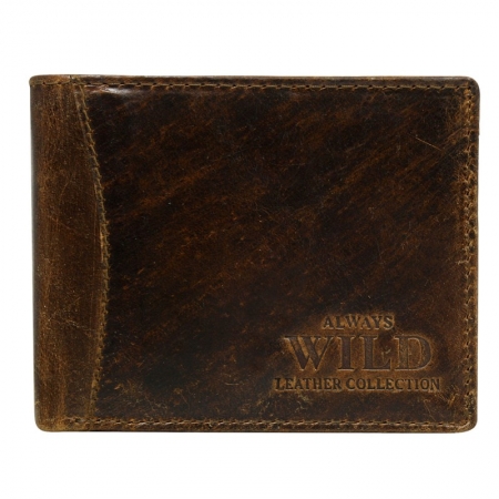 Portofel din piele naturala pt. barbati Wild PORM704 Maron [0]