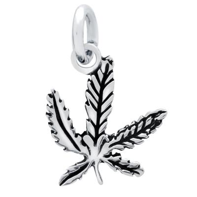 Pandantiv argint 925 cu frunza de marijuana [1]