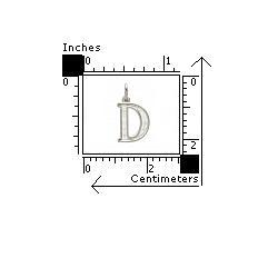 Pandantiv argint 925 cu litera D [1]