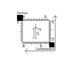 Pandantiv argint 925 cu litera F38 [1]