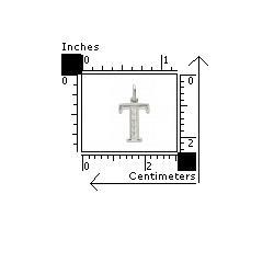Pandantiv argint 925 cu litera T [1]