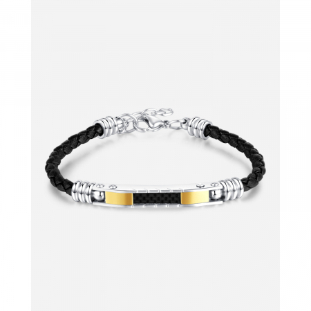 Bratara ajustabila piele si inox [14]