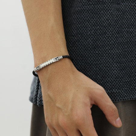 Bratara ajustabila piele si inox [11]