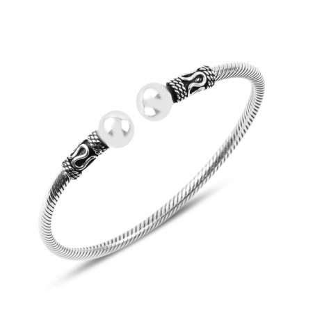 Bratara argint 925 cu bilute si aspect vintage - Be Authentic BTU0078 [0]