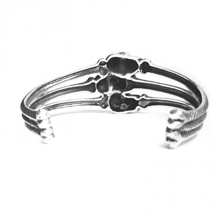 Bratara argint 925 cu cranii [2]