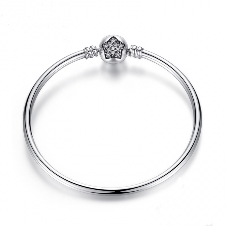 Bratara argint 925 cu floare si zirconii albe - Be Elegant BST0009 [0]