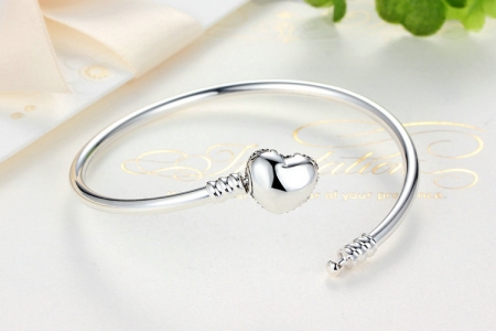 Bratara argint 925 cu inimioara Allways in my heart si zirconii albe - Be Elegant BST0015 [1]