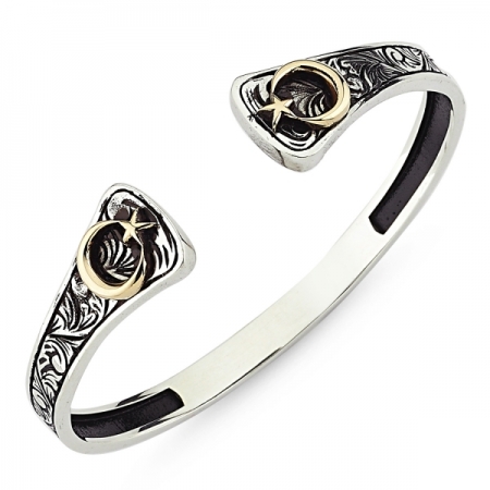 Bratara argint 925 cu stea si semiluna - Be Authentic BTU0061 [0]