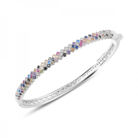 Bratara argint 925 cu zirconii multicolore - Be Elegant BTU0062 [0]