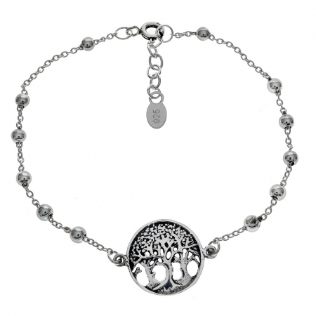 Bratara argint 925 cu copacul vietii si aspect vintage BSX0265 [0]