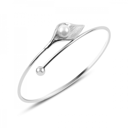 Bratara argint 925 florare cu perla - Be Nature BTU0076 [0]