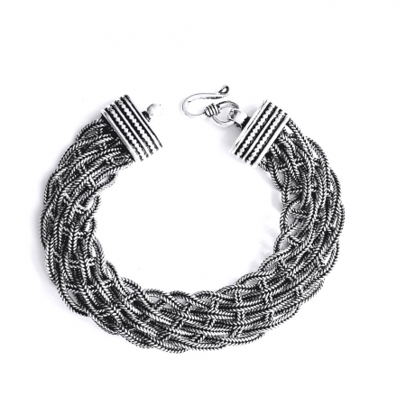 Bratara argint 925 impletita, Timeea [0]