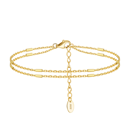 Bratara argint 925 placata cu aur 14K