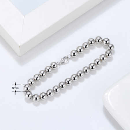 Bratara bilute argint 925 placata cu aur 14K, 18 cm, 4 mm, UNISEX [7]