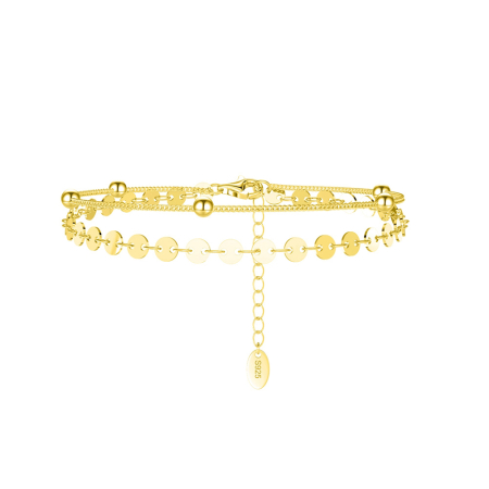 Bratara argint 925 placata cu aur 14K