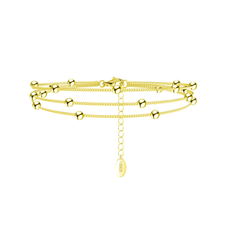 Bratara argint 925 placata cu aur 14K