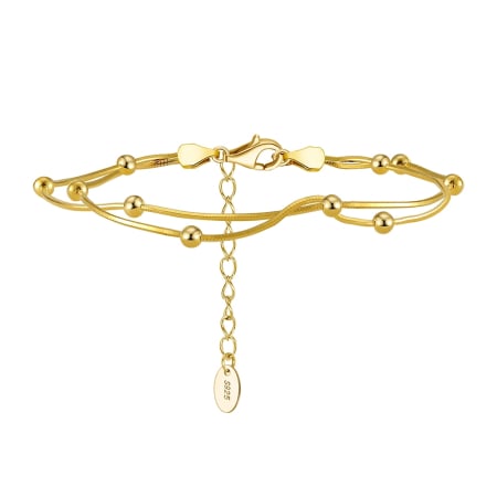 Bratara argint 925 placata cu aur 14K