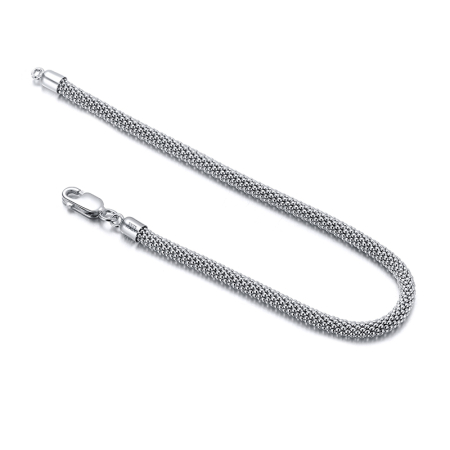 Bratara argint 925 placata cu rodiu, 19 cm, 3 mm [1]