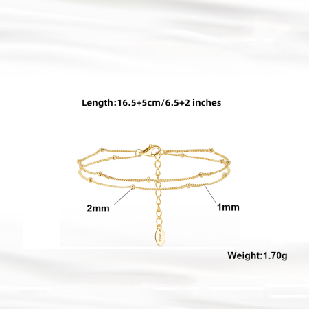 Bratara argint 925 placata cu aur 14K [3]