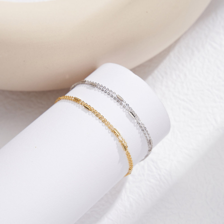 Bratara argint 925 placata cu aur 14K [4]