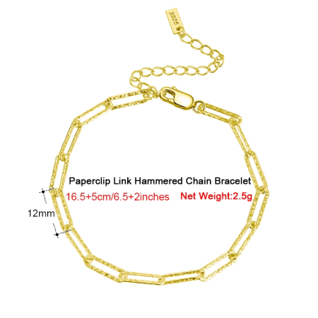 Bratara argint 925 placata cu aur 14K, tip agrafa, UNISEX [1]