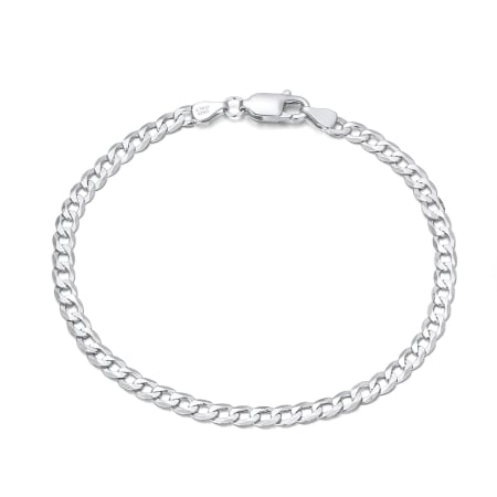 Bratara argint 925 placata cu rodiu, 21,5 cm, 3 mm