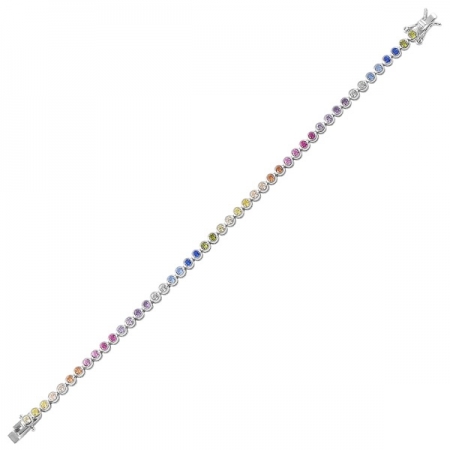 Bratara argint 925 tennis cu zirconii multicolore - Be Elegant BTU0087 [0]