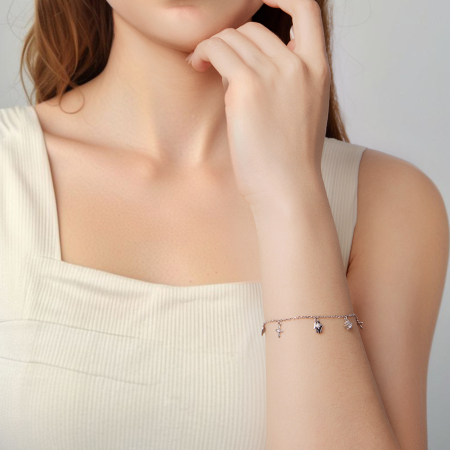 Bratara argint amuleta [3]