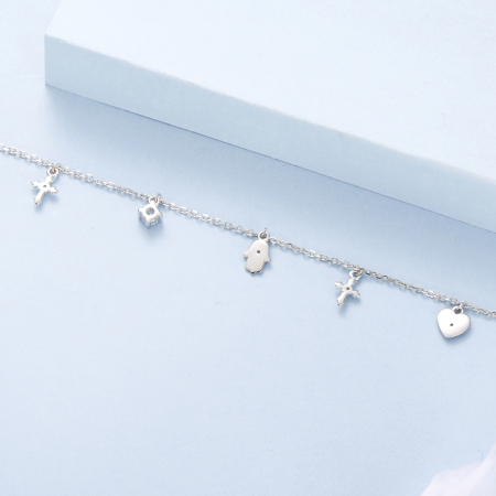 Bratara argint amuleta [6]