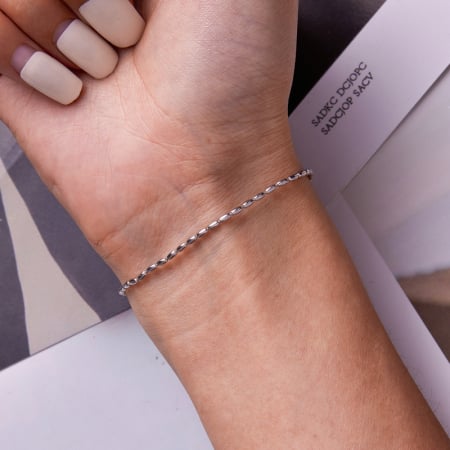 Bratara argint bob de orez [3]