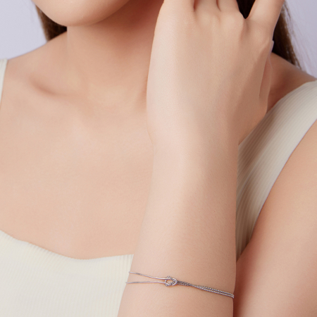 Bratara argint cu 2 lanturi [8]