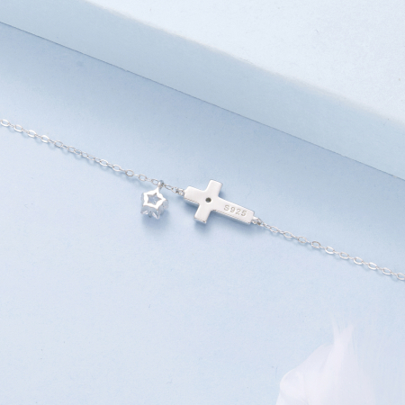 Bratara argint cu Cruce si Steluta [6]