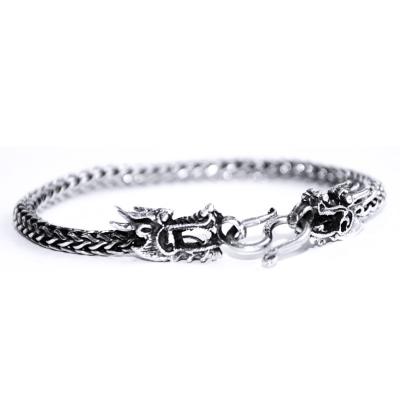 Bratara argint 925 cu dragoni si aspect vintage - Be Nature BRA0709 [0]